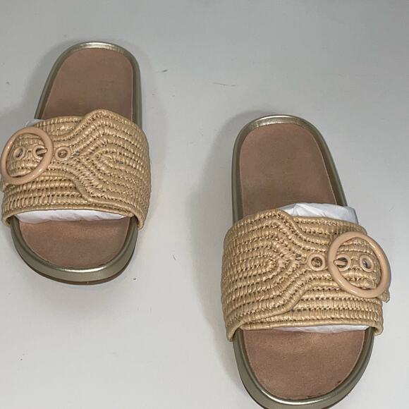 kate spade new york Women's Maribelle Flat Sandals tan 5.5B